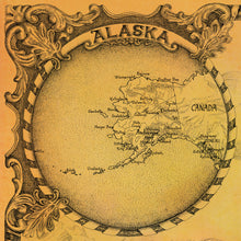 Load image into Gallery viewer, alaska Hand drawn globe of the alaskan state for united states of maps