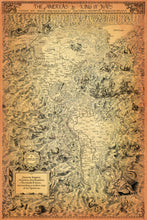 Load image into Gallery viewer, The Americas by king of maps with redrawings of classic images from the guttierez map of 1562