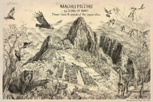 Load image into Gallery viewer, MACHU PICCHU WILDLIFE MAP - flower fauna and animals of the Machu Picchu region.