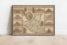 Load image into Gallery viewer, MAYA MAP - Mayan civilization map, artifacts and temples.
