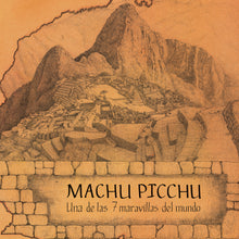Load image into Gallery viewer, PERU CULTURES MAP - Caral to Machu Picchu seven wonders of Peru map.