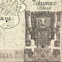 Load image into Gallery viewer, PERU CULTURES MAP - Caral to Machu Picchu seven wonders of Peru map.