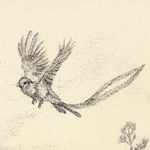 Load image into Gallery viewer, Beautiful hand-drawn quetzal bird as background for Chichen Itza temple of Kukulkan map