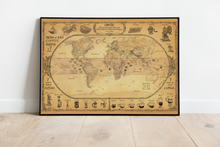 Load image into Gallery viewer, COFFFE WORLD MAP - coffee lovers around the world LOVE this map
