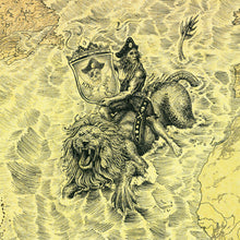 Load image into Gallery viewer, Pirate King hand drawn for united states of maps edition of Sea monster map
