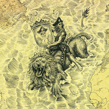 Load image into Gallery viewer, Pirate King hand drawn for united states of maps edition of Sea monster map