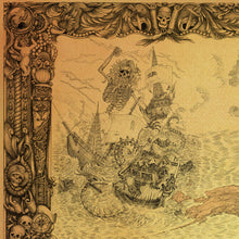 Load image into Gallery viewer, Skeleton Pirate Zeus terror of the seas hand drawn for you