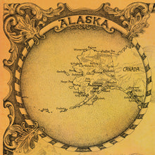 Load image into Gallery viewer, alaska Hand drawn globe of the alaskan state for united states of maps
