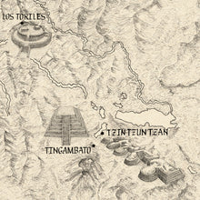 Load image into Gallery viewer, Purepecha regional map of temples of tingambato to Tzintzuntzan and los tortiles 

