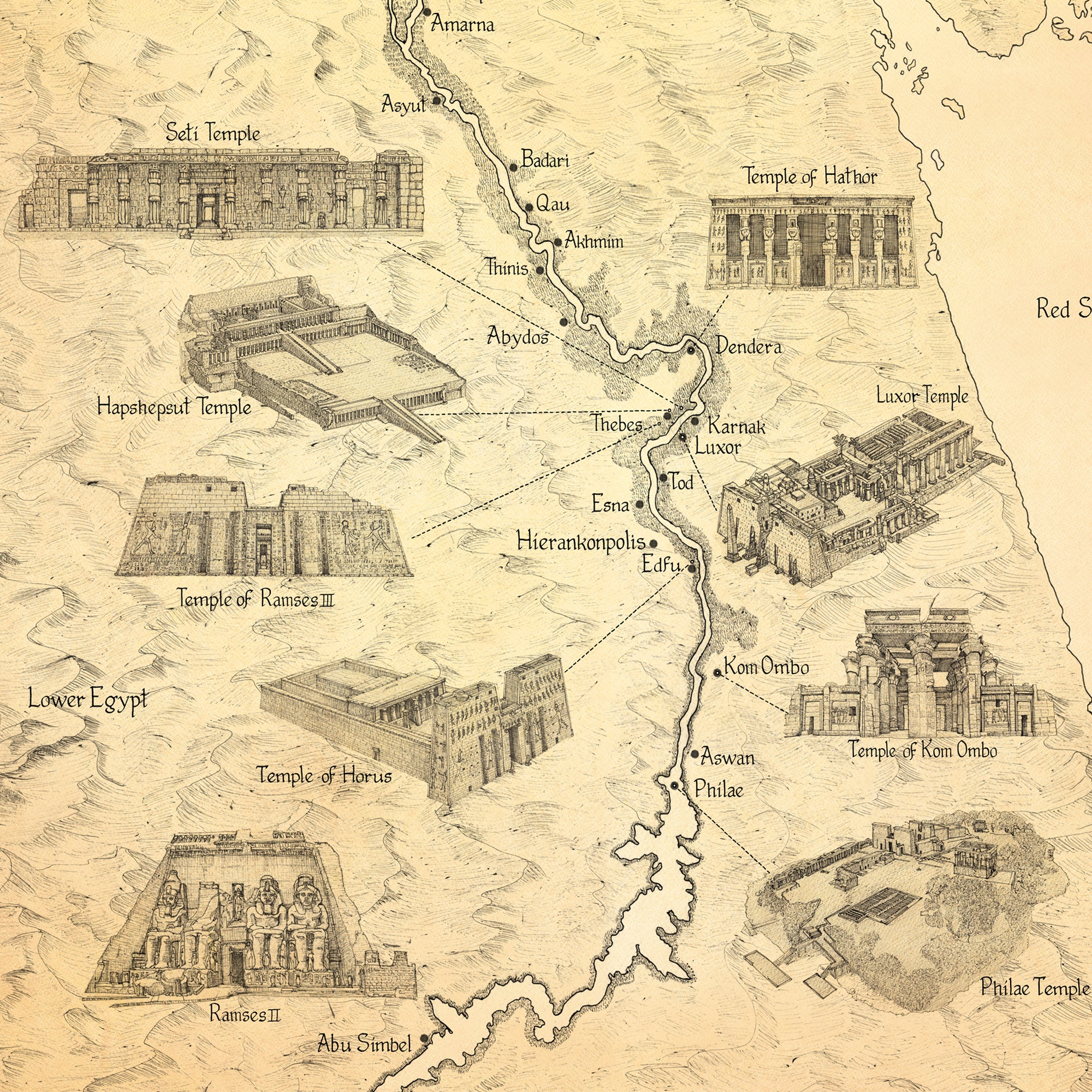 All Pyramids Map Ancient Egyptian Pyramids Map
