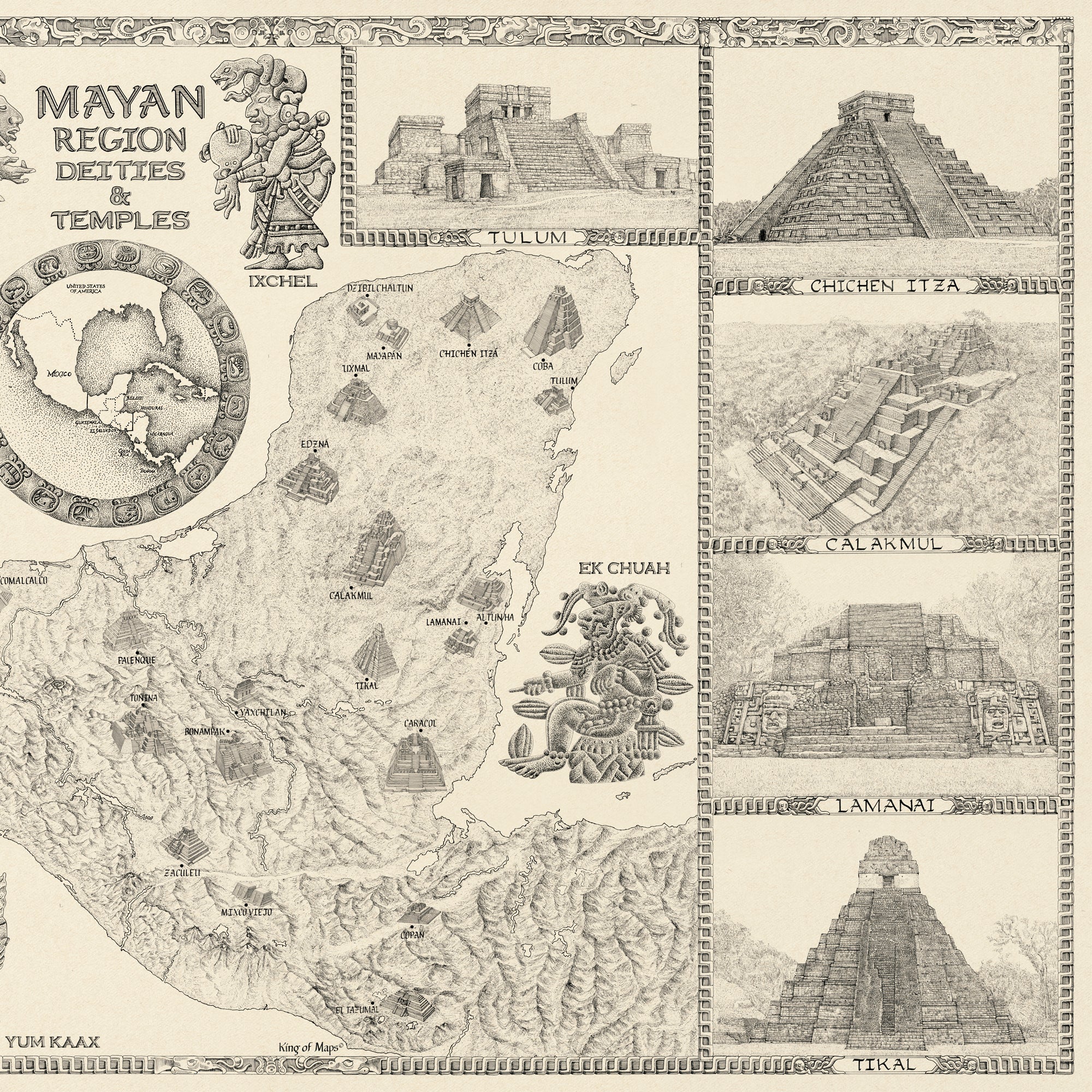 Mayan Civilization Map