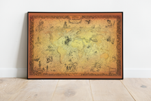 Load image into Gallery viewer, PIRATES &amp; SEA BEASTS WORLD MAP
